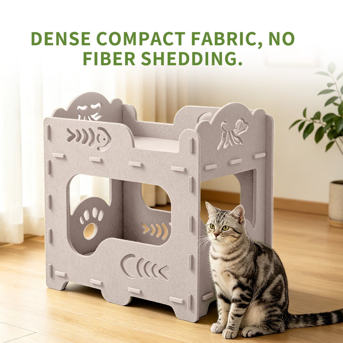 Double Cat Bed - Self Pickup Pet House for Cats & Pets