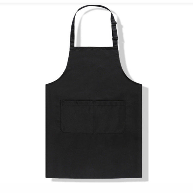 Kitchen Apron with D-Ring Double Buckle and Pocket - 70x80cm, Multiple Colors