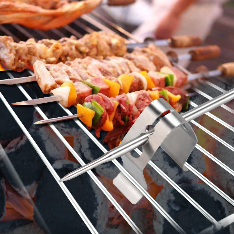 Stainless Steel Grill Probe Holder for Thermometers - Universal BBQ Accessory