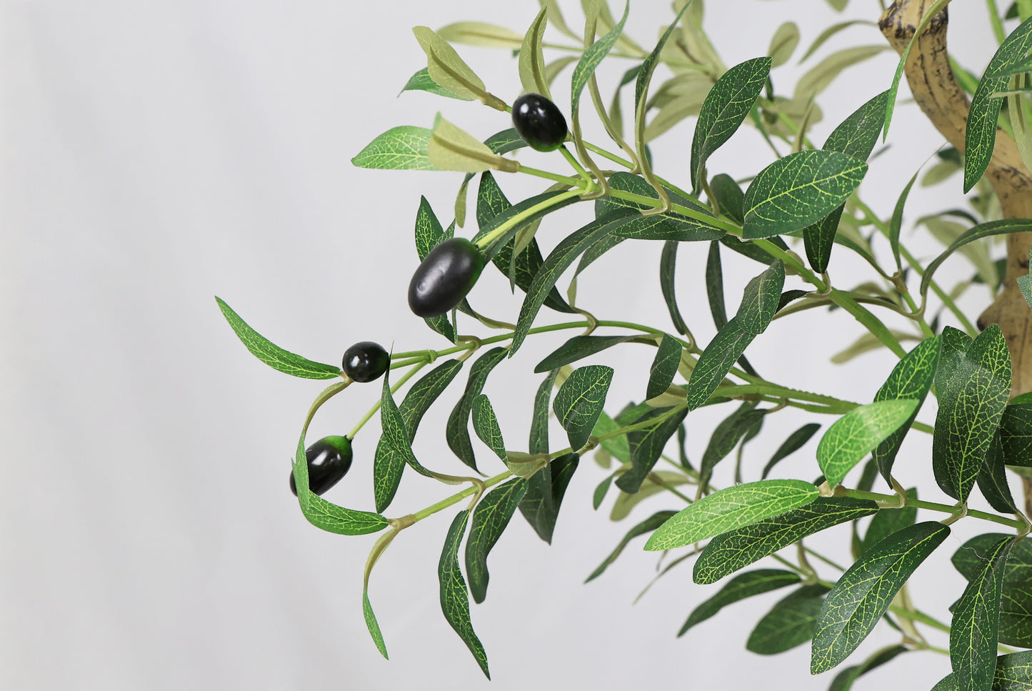 8FT Tall Artificial Olive Tree - Lifelike Faux Potted Plant