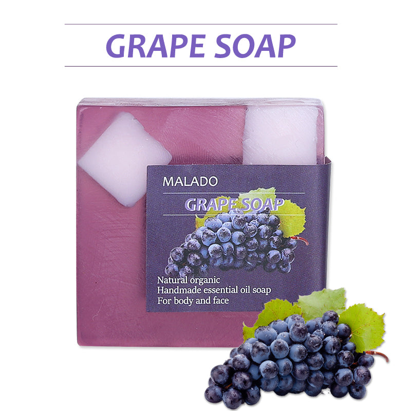 Grape Granule Fruit Soap - 100g Natural Body Care Bar