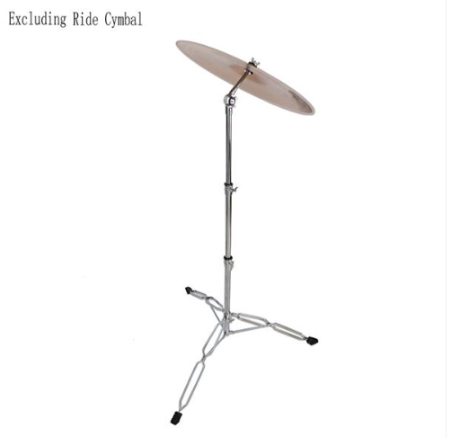 Straight Cymbal Stand Drum Hardware Percussion Mount Holder Set - Silver