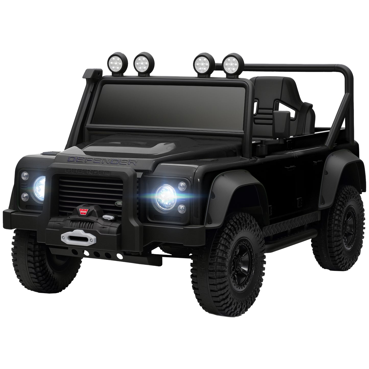 Electric Ride-On Car with Remote Control - Black