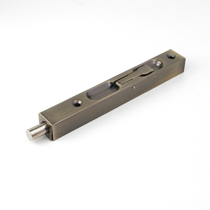 Concealed Door Bolt Lock - 10 Inch Stainless Steel Security Hardware for Interior and Exterior Doors
