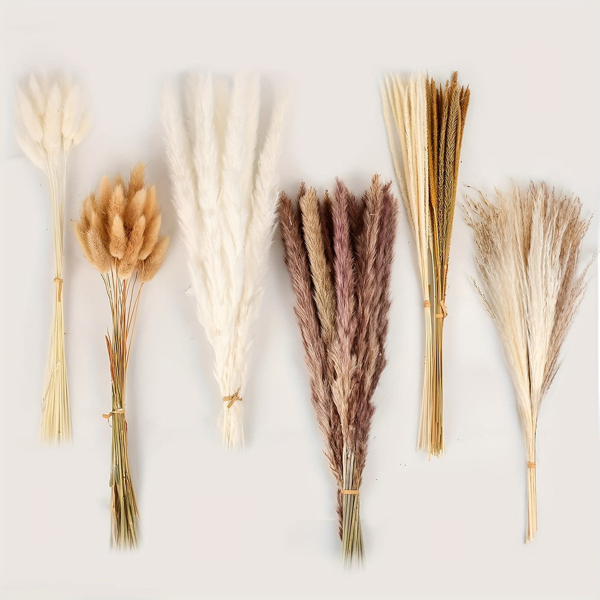 Dried Flower Bouquet - Preserved Grass Flower Arrangement for Home Decor