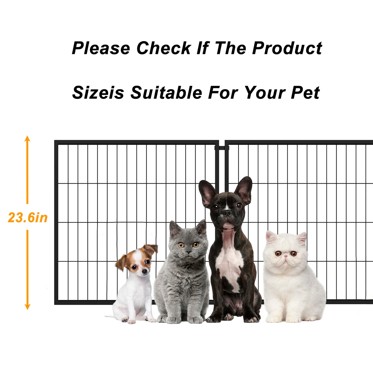 47.2-Inch Metal Dog Crate for Small to Large Dogs Indoor Outdoor Use