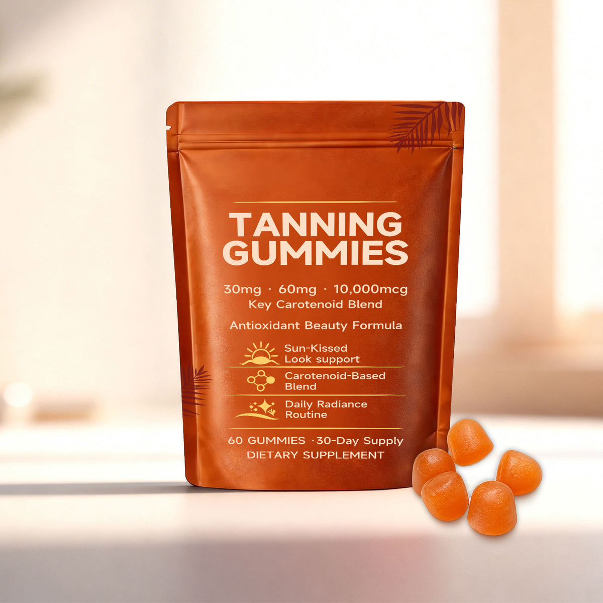 Skin Brightening Gummies for All Skin Types – 60 Count