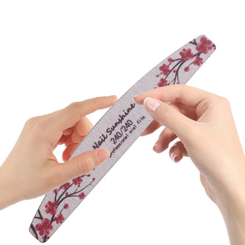 Sand Flower Nail File Set for Manicure and Nail Polishing - Multiple Colors