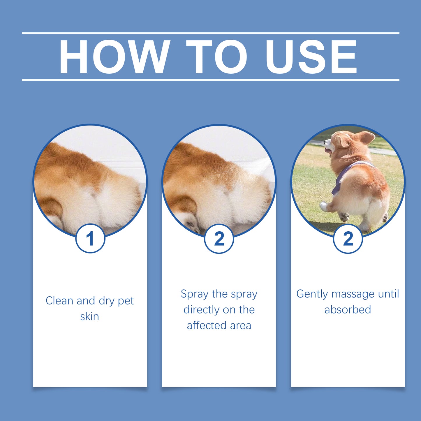 Dog Anal Gland Spray - Pet Gland Care Relief for Infection, Itching & Odor