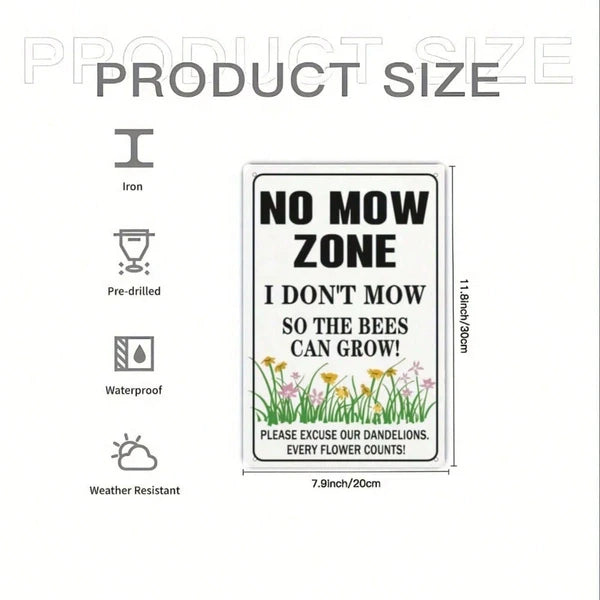Metal Tin Sign Wall Decoration - 20cm x 20cm