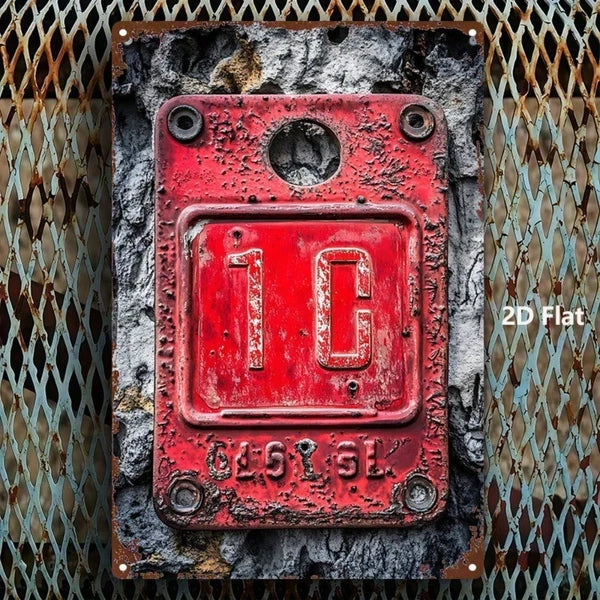 Metal Tin Sign Wall Decoration - 20 cm x 20 cm