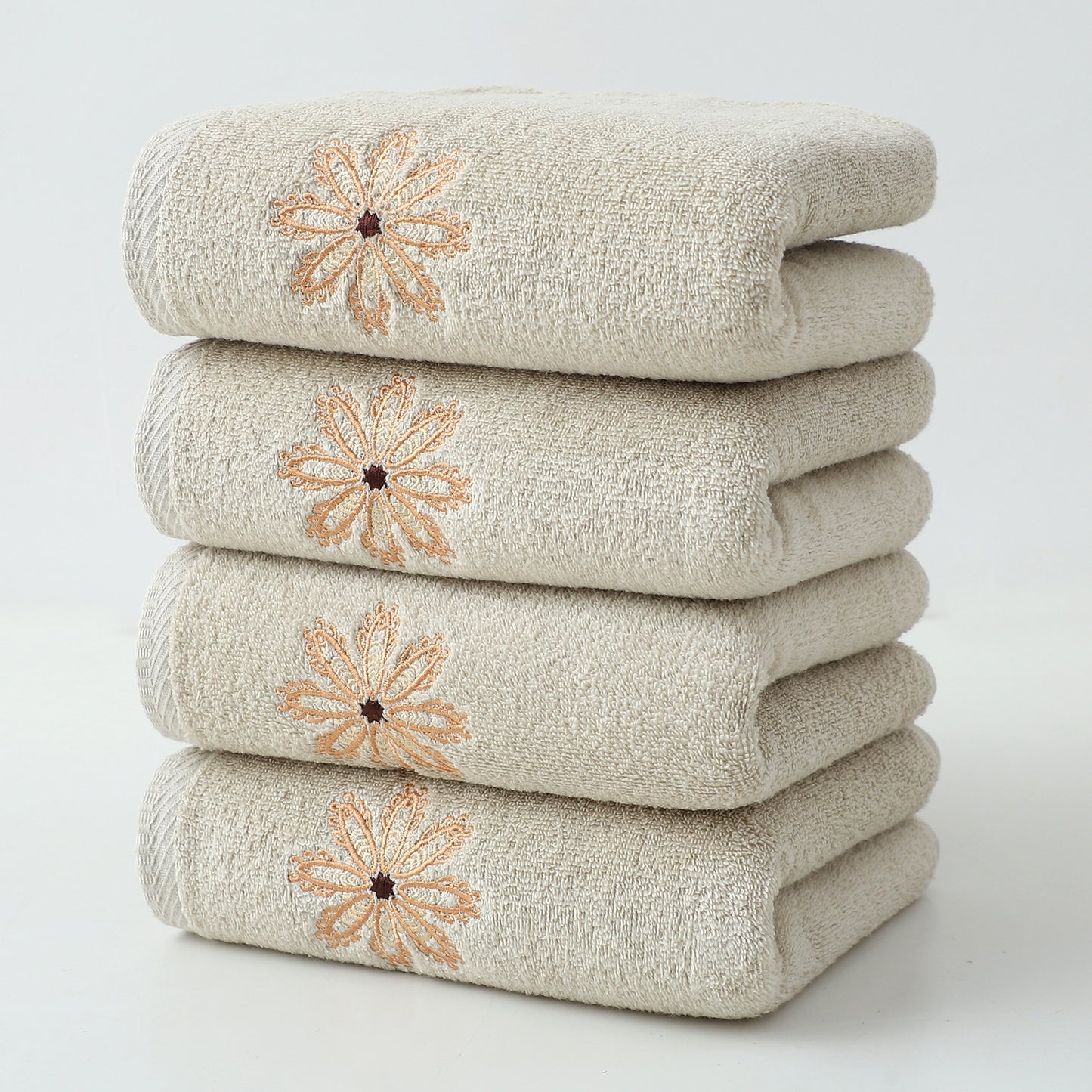 Cotton Household Towel Set - All Colors & Sizes, Soft Absorbent Cotton