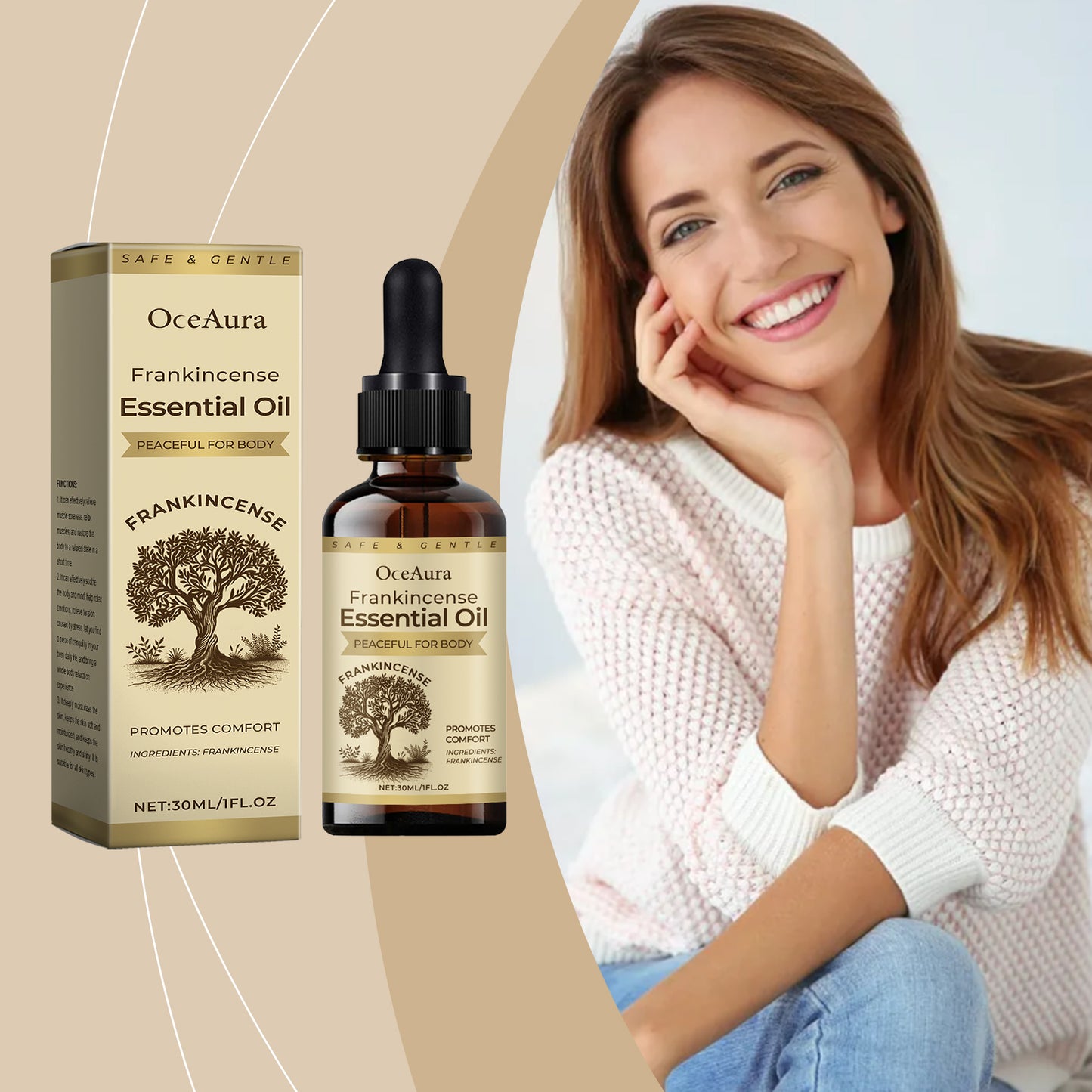 Frankincense Body Massage Oil - Soothing Muscle & Joint Care - 30ml
