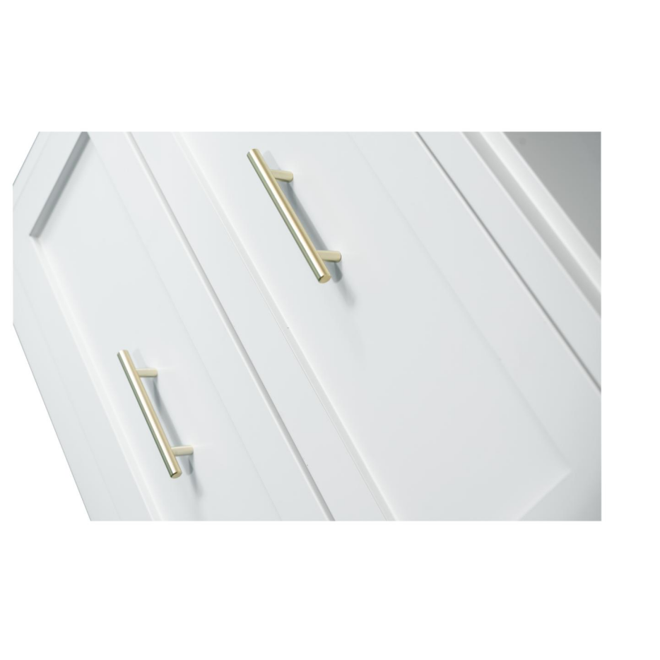 71" Tall Metal Wardrobe Cabinet with 2 Drawers and Hanging Rod - White