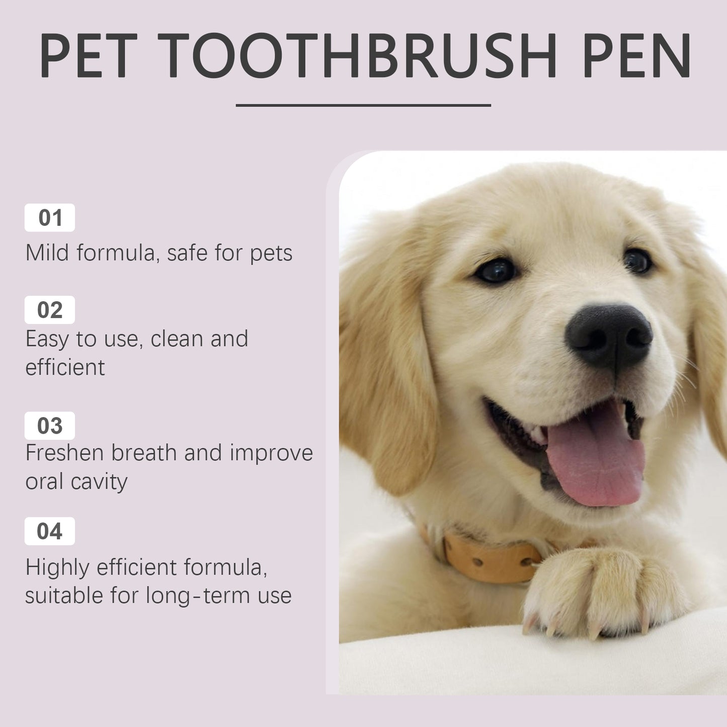 Pet Dental Toothbrush Pen 2-Pack for Dogs & Cats - Plaque & Tartar Remover, Fresh Breath & Soothe Gums