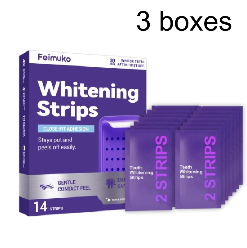 Whitening & Stain-Removing Tooth Plaster Strips - Multiple Quantities