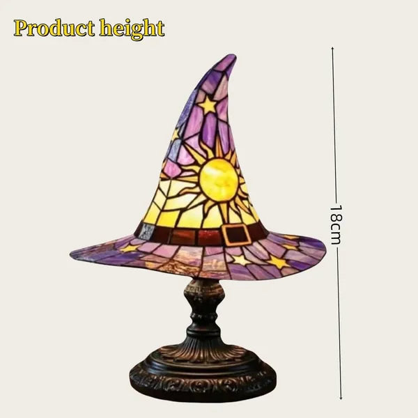 Witch Hat Lamp - Handmade Halloween Decoration for Parties