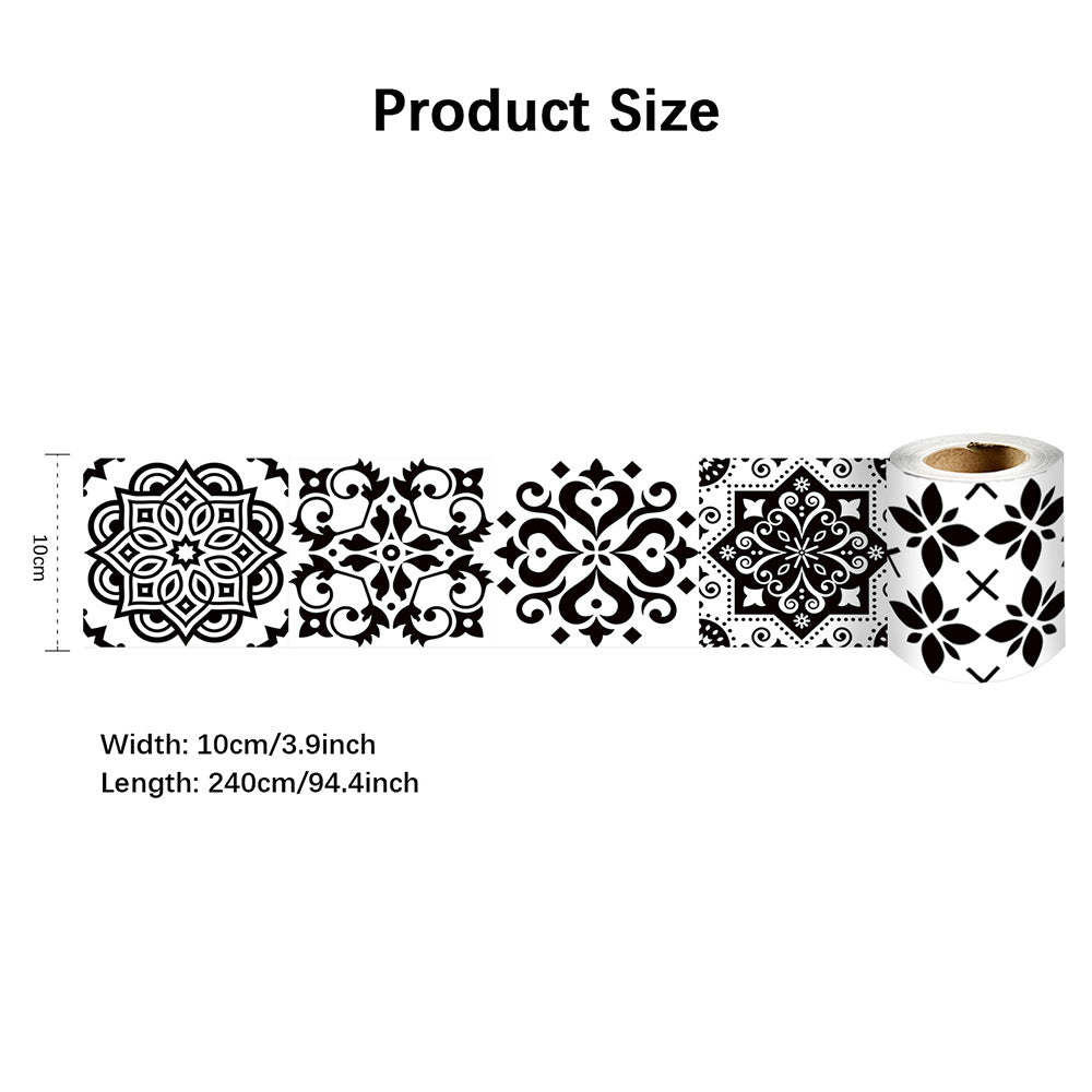 Home Wall & Floor Skirting Line Stickers - Moisture & Stain Resistant PVC