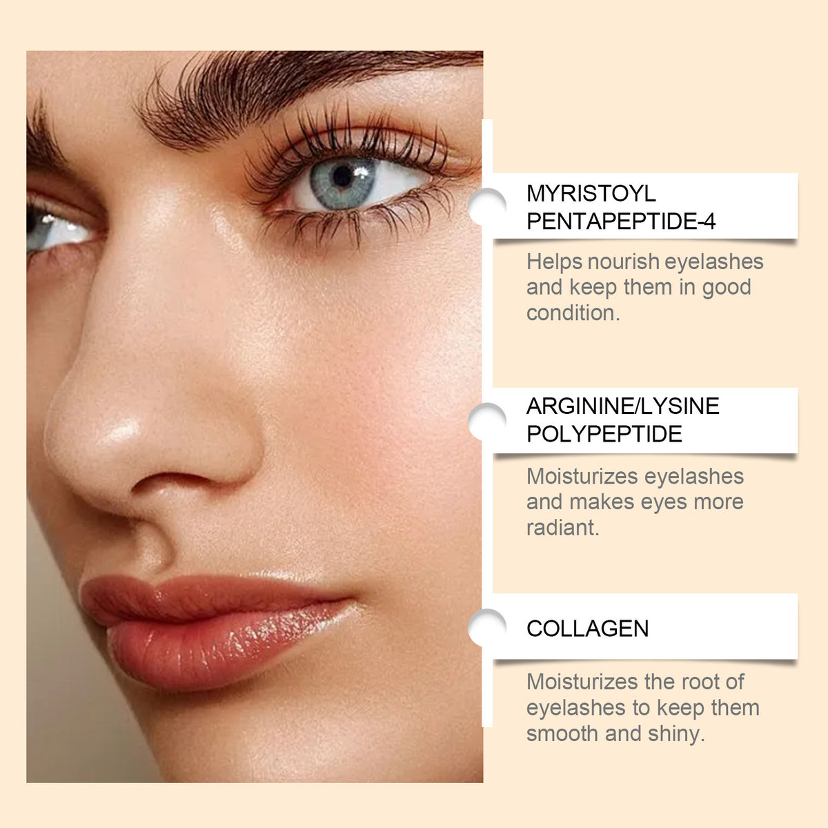 Eyelash Serum 4ML Long-Lasting Lash Booster No Smudging Natural Style