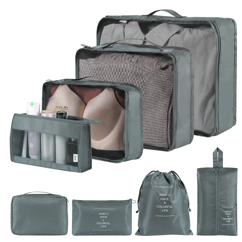 Solid Color Clothing & Wardrobe Storage Bags - Set of 8 or 9