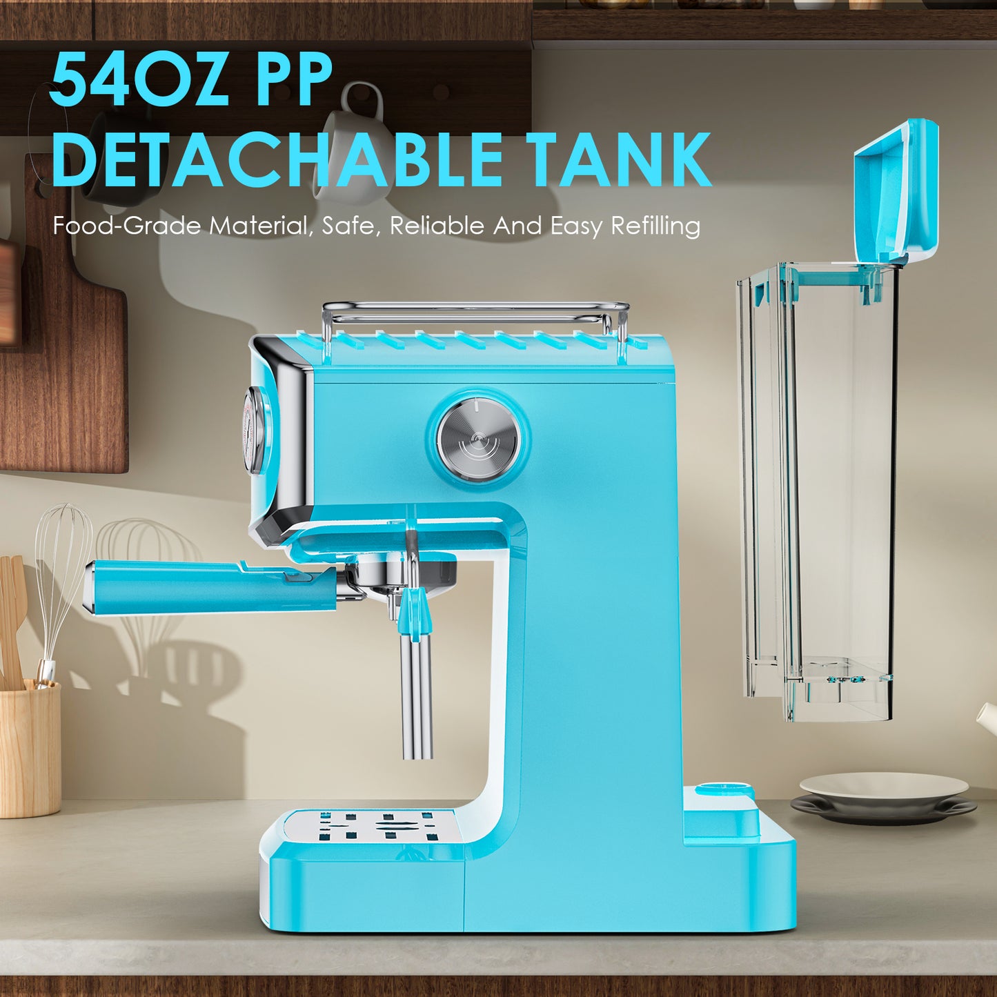 20 Bar Espresso Machine - Professional Compact Maker with Milk Frother