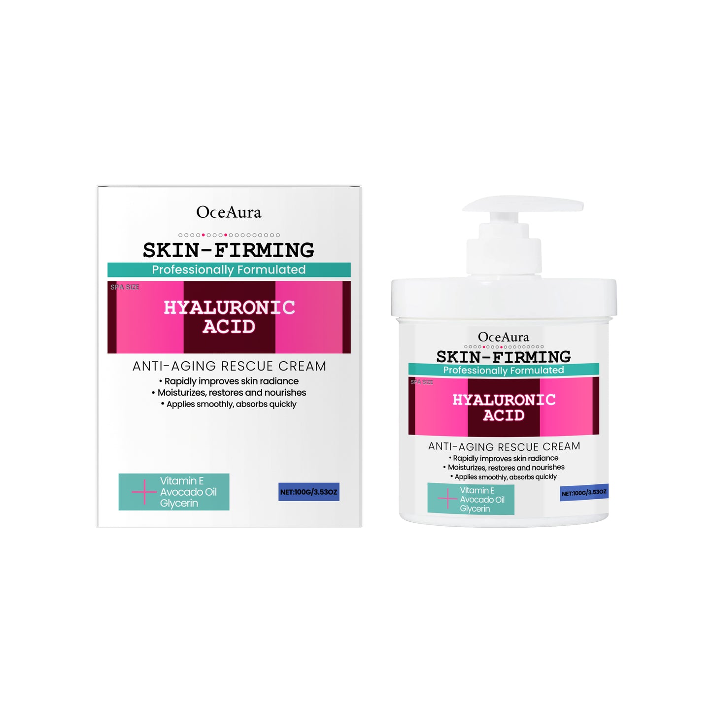 Moisturizing and Firming Cream with Avocado Oil and Glycerin - 100g
