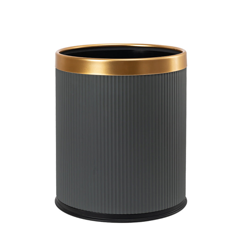 Uncovered Large Capacity Trash Can with Thickened Design for Home Kitchen