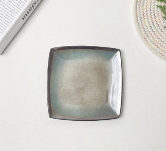 8-Inch Ceramic Plate Set for Kitchen Storage - Multiple Styles