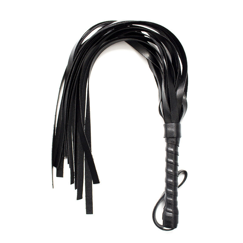 Heavy Leather Whip for Adult Wellness Multi-Color Props - 54cm