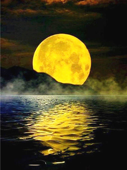 DIY Moon Full Square Diamond Painting Embroidery Home Decor
