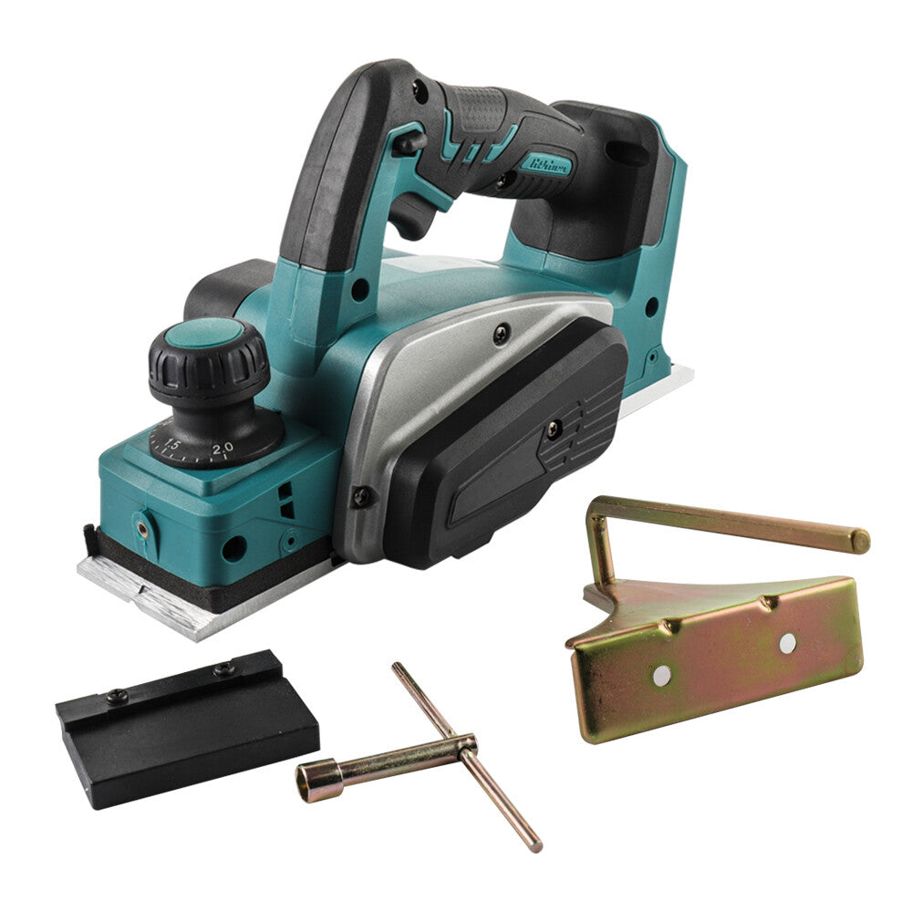 18V Brushless Cordless Planer 82mm Power Tool for Woodworking - Body Only