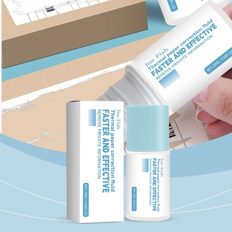 Thermal Paper Correction Fluid - 20ml Box for Office & Paper Repairs