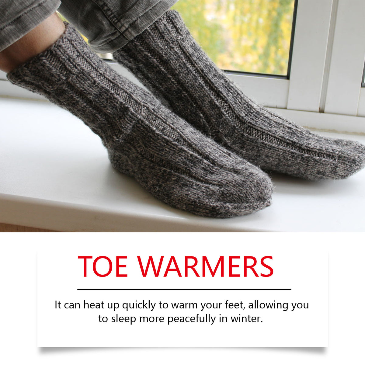 Disposable Foot Warmers - Breathable Heating Patches, 2 Pieces
