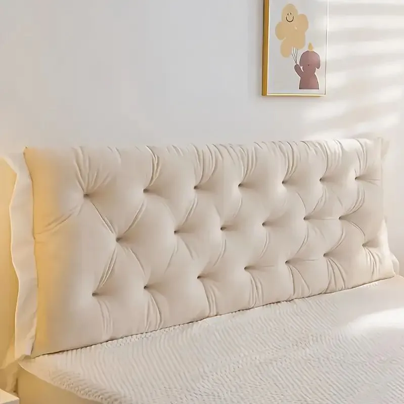 Headboard Pillow - 1.8m Natural Cotton Filling, Adjustable Loft