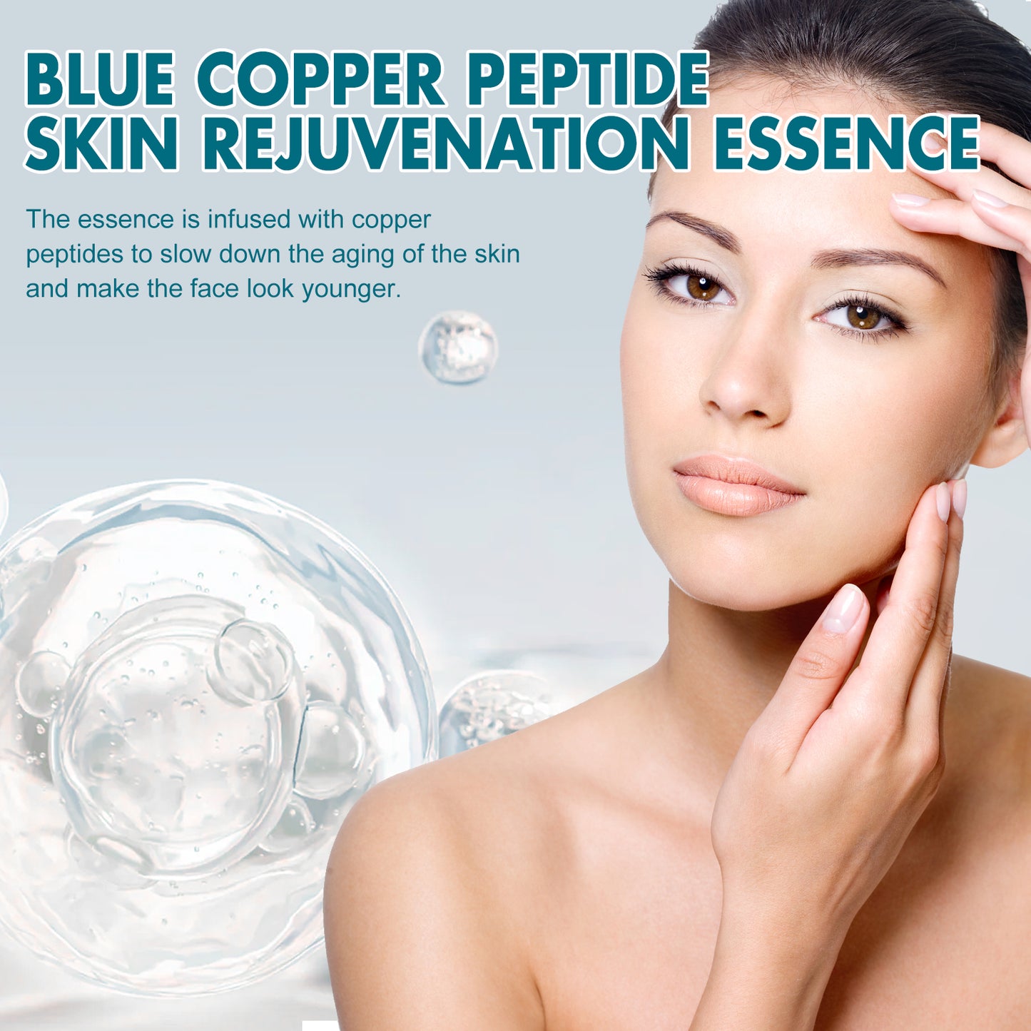 Blue Copper Peptide Facial Essence Capsules - Anti-Aging Skin Firming Serum