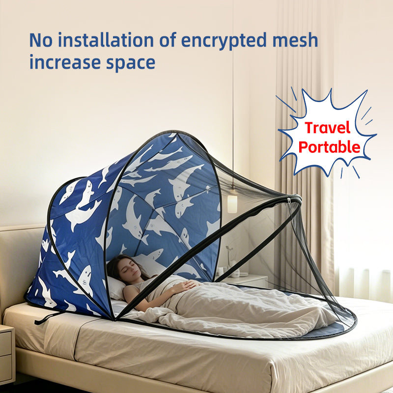 Enclosed Folding Mosquito Net Tent for Outdoors & Travel - All-Around Protection
