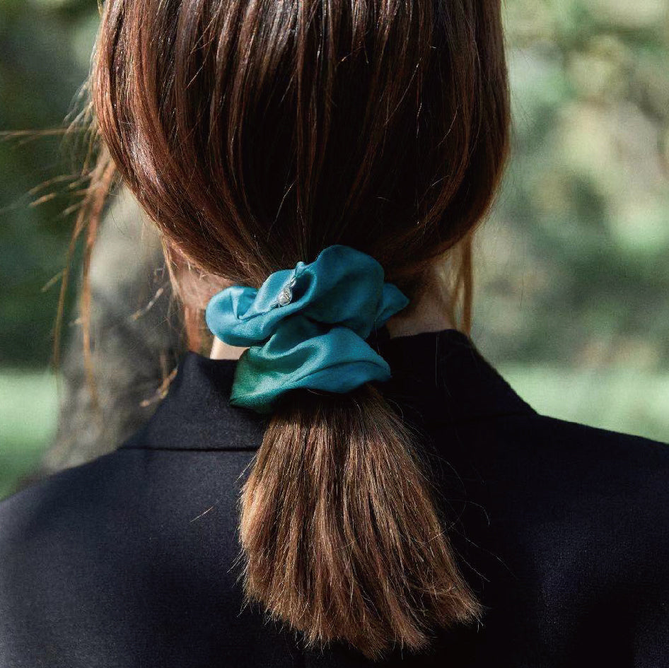 Silk Hair Tie - Romantic French Seamless Hair Accessory for Women