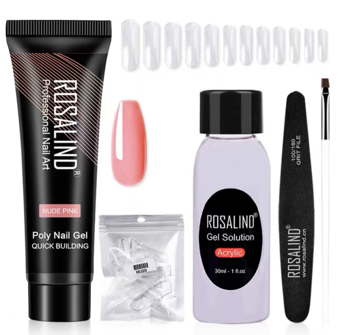 Poly Nail Gel Extension Kit for Manicure