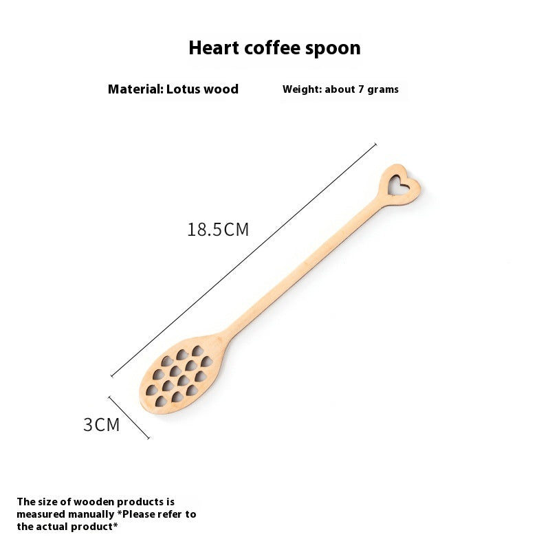 Wooden Honeycomb Stirring Spoon Long Handle Kitchen Utensil