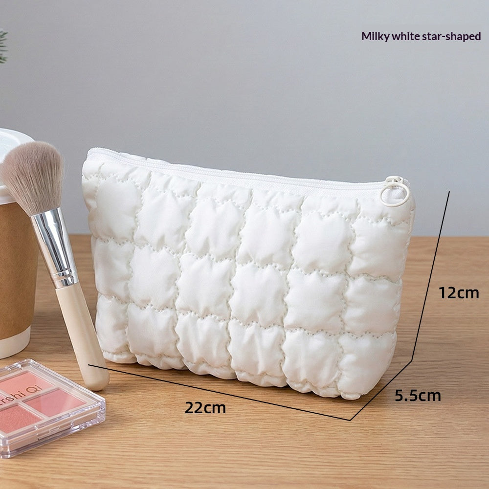 Multicolor Pleated Lightweight Clutch Bag - Stylish Portable Handbag