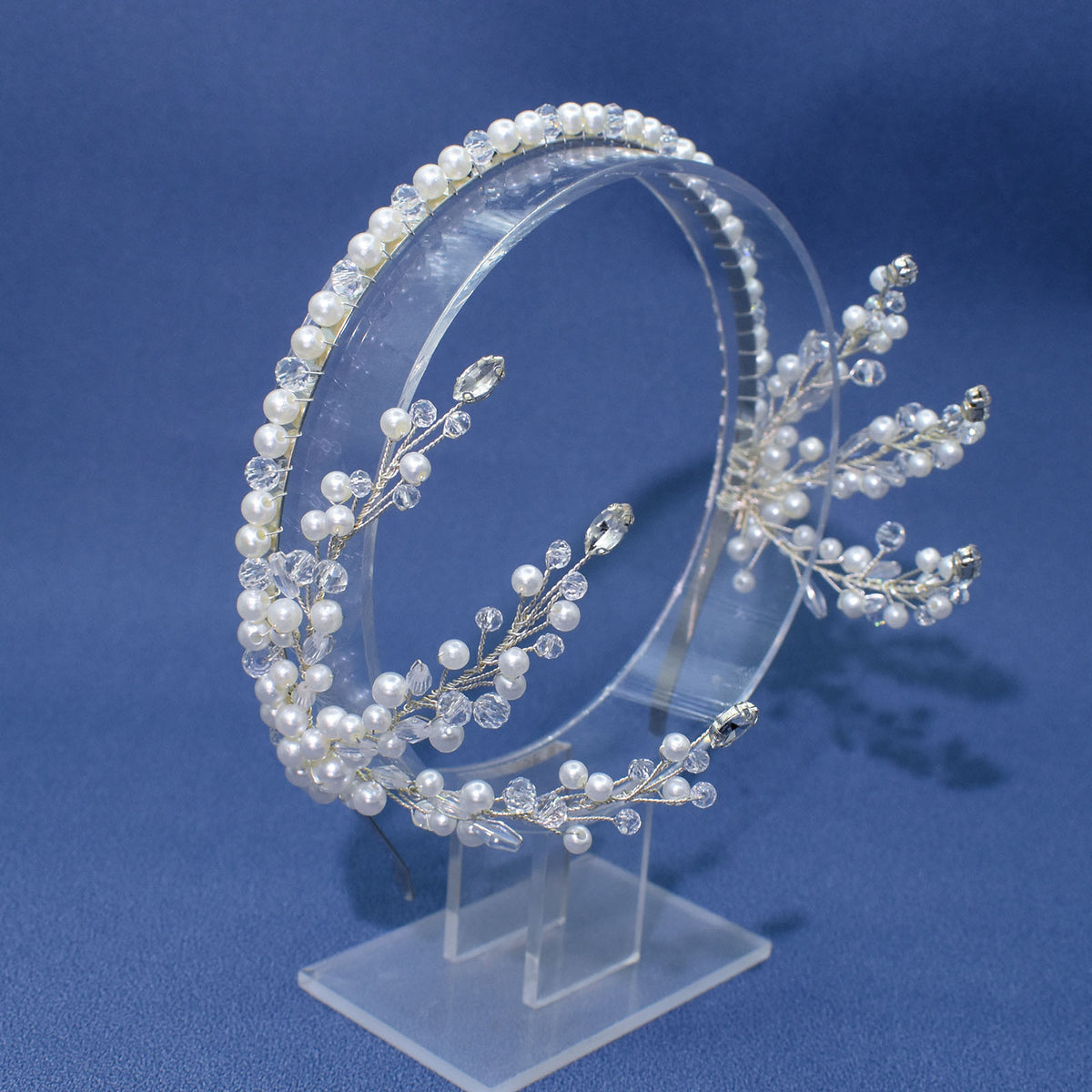 Handmade Rhinestone Headband - Water Diamond Bridal Hair Accessory