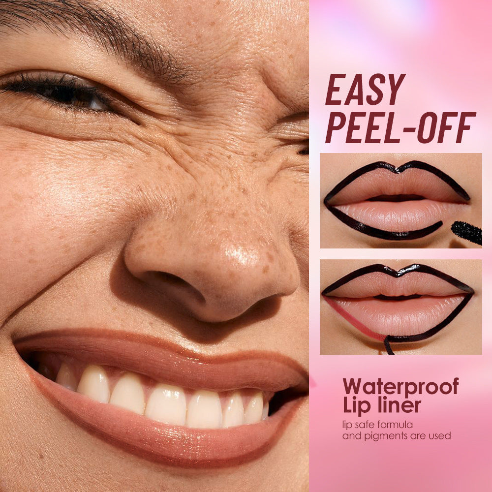 Peel Off Lip Liner and Liquid Lip Stain - Waterproof Matte Lip Tattoo