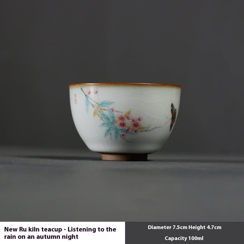 Ceramic Tea Cup Set - Multiple Colors & Designs for Gongfu Tea