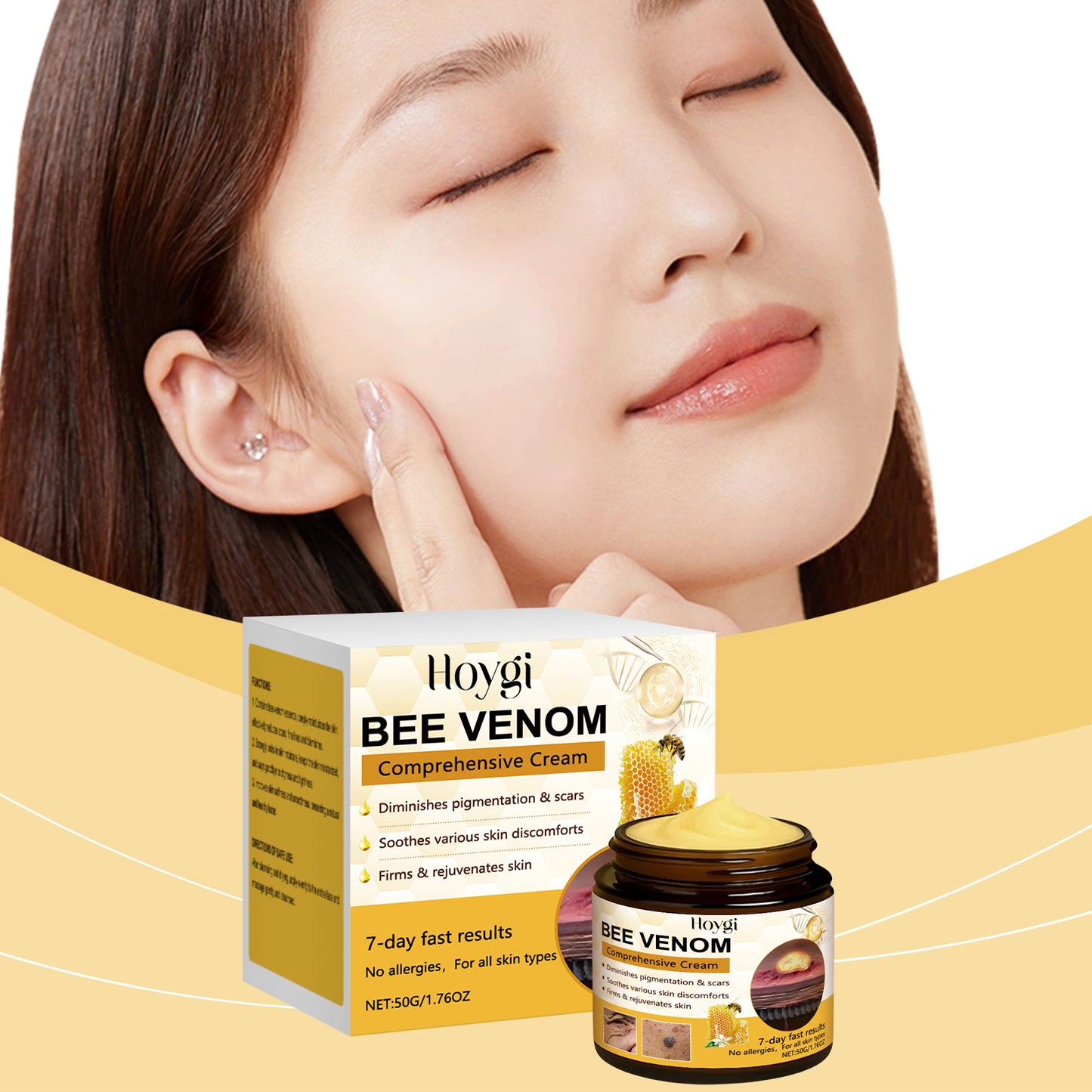 Bee Venom Firming Face Cream with Collagen and Peptides