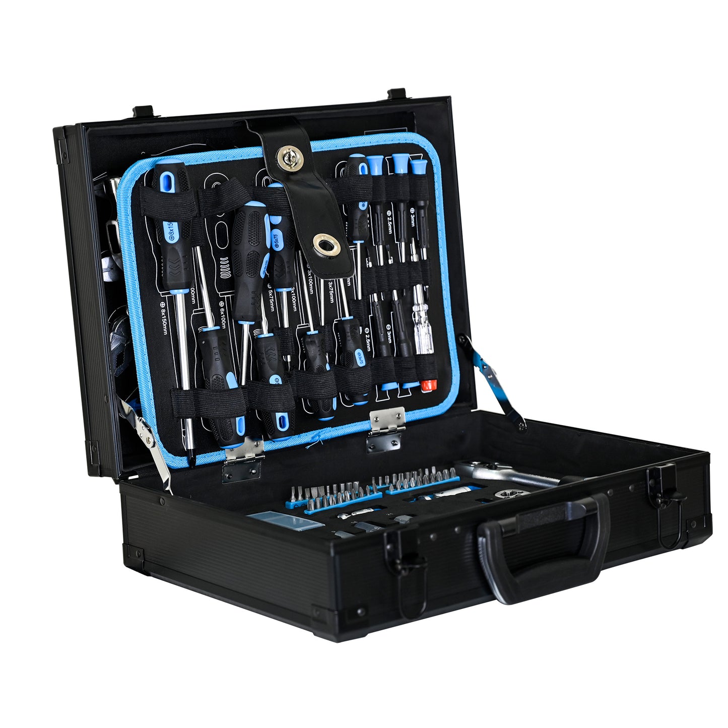 Combined Maintenance Tool Set - 247-Piece General Purpose Toolbox in Blue
