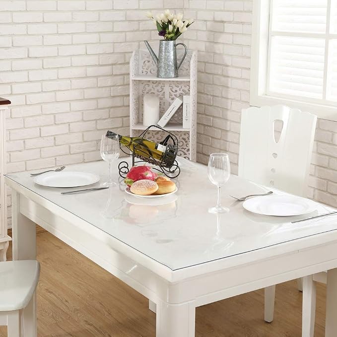 Clear Rectangle Table Protector - 48x71 Inch, 1.5mm Thick