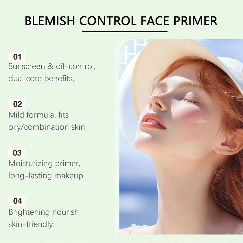 Sunscreen and Moisturizing Face Primer with SPF - 50g