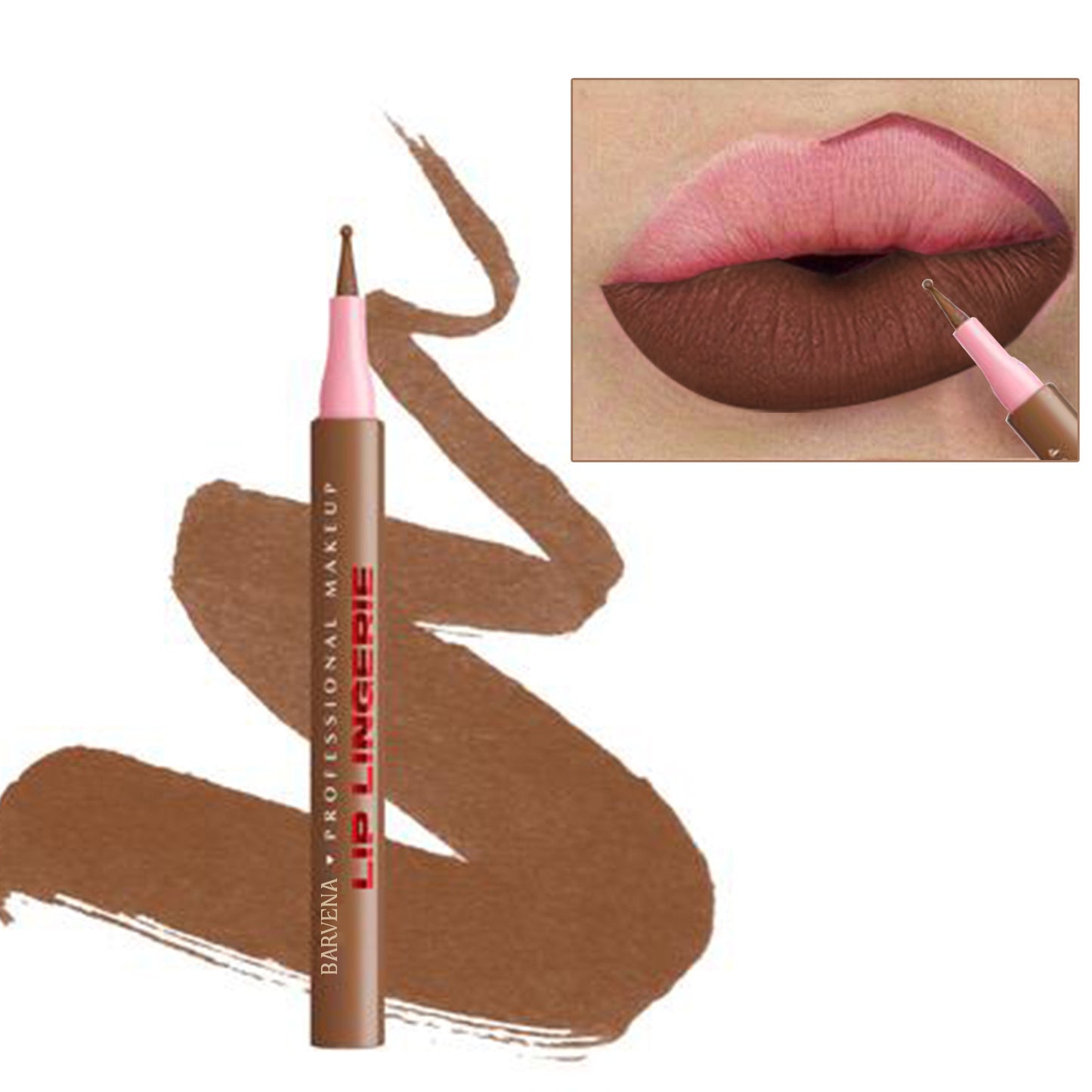 Matte Lip Liner Pencil with Full 3D Outline - Multiple Shades