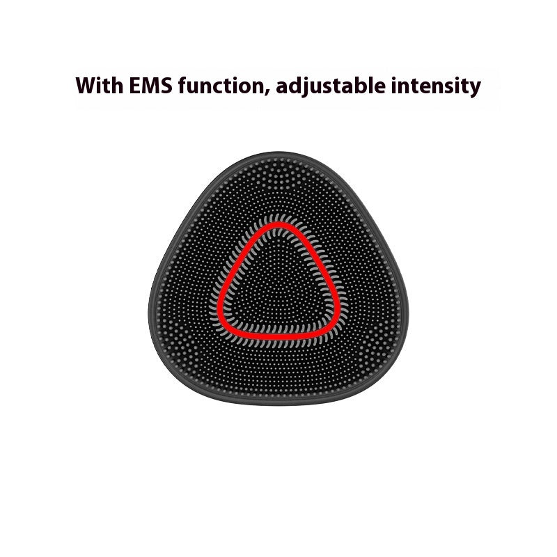 Electric Silicone Facial Cleansing Device with Multi-Gear Light Therapy