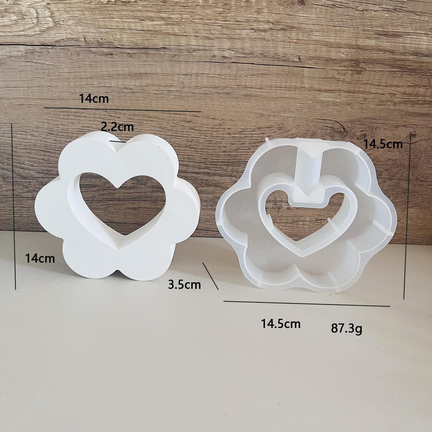 Holding Love Tube Hydroponic Vase Silicone Mold for Resin Epoxy Craft